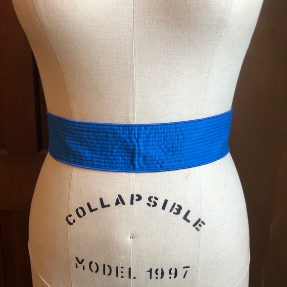 Vintage Quilted Sash Waist Belt Cummerbund Tie - Picture 1 of 3